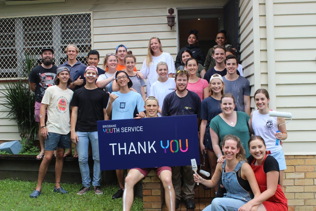 Brisbane Youth Service Phoenix House Painting Volunteers
