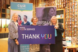 CUA presents Brisbane Youth Service with cheque for education program