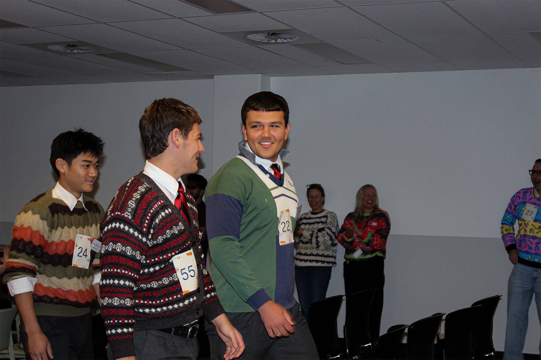 Reidy House captains in their daggy jumpers