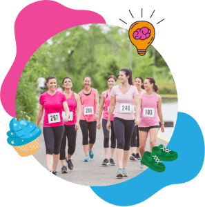 Women take part in fun run