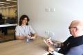 Young person talks to Brisbane Youth Service Housing Senior Manager Jason McDonald