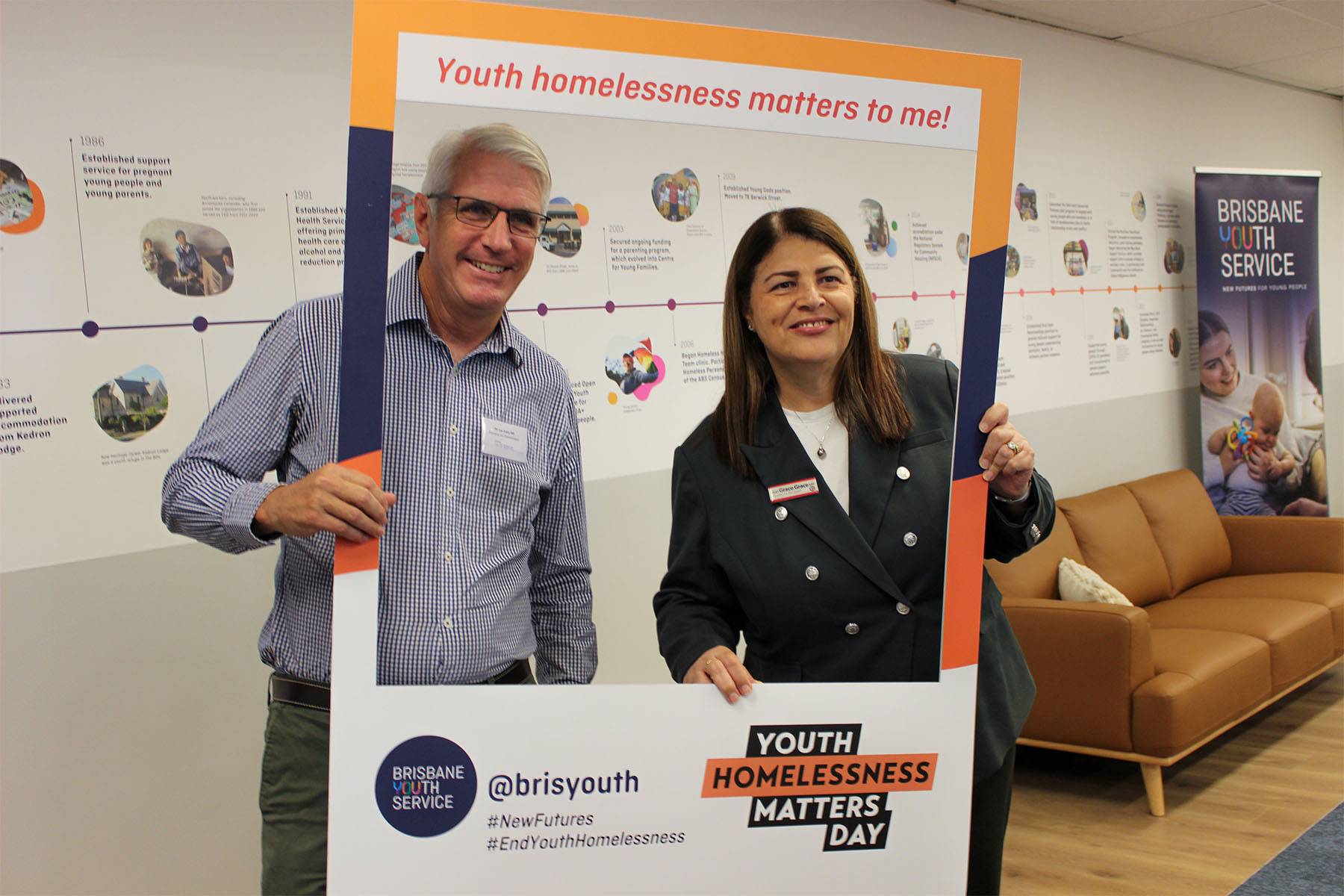 Joe Kelly MP and the Honourable Grace Grace MP