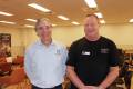 John Stevenson from Aryon with Dale Sewell from Brisbane Youth Service.