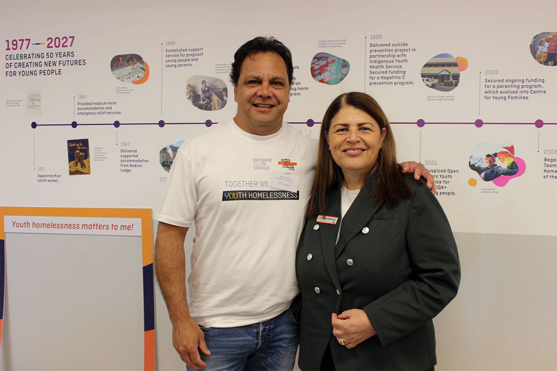 BYS Patron Steve Renouf with the Honourable Grace Grace MP